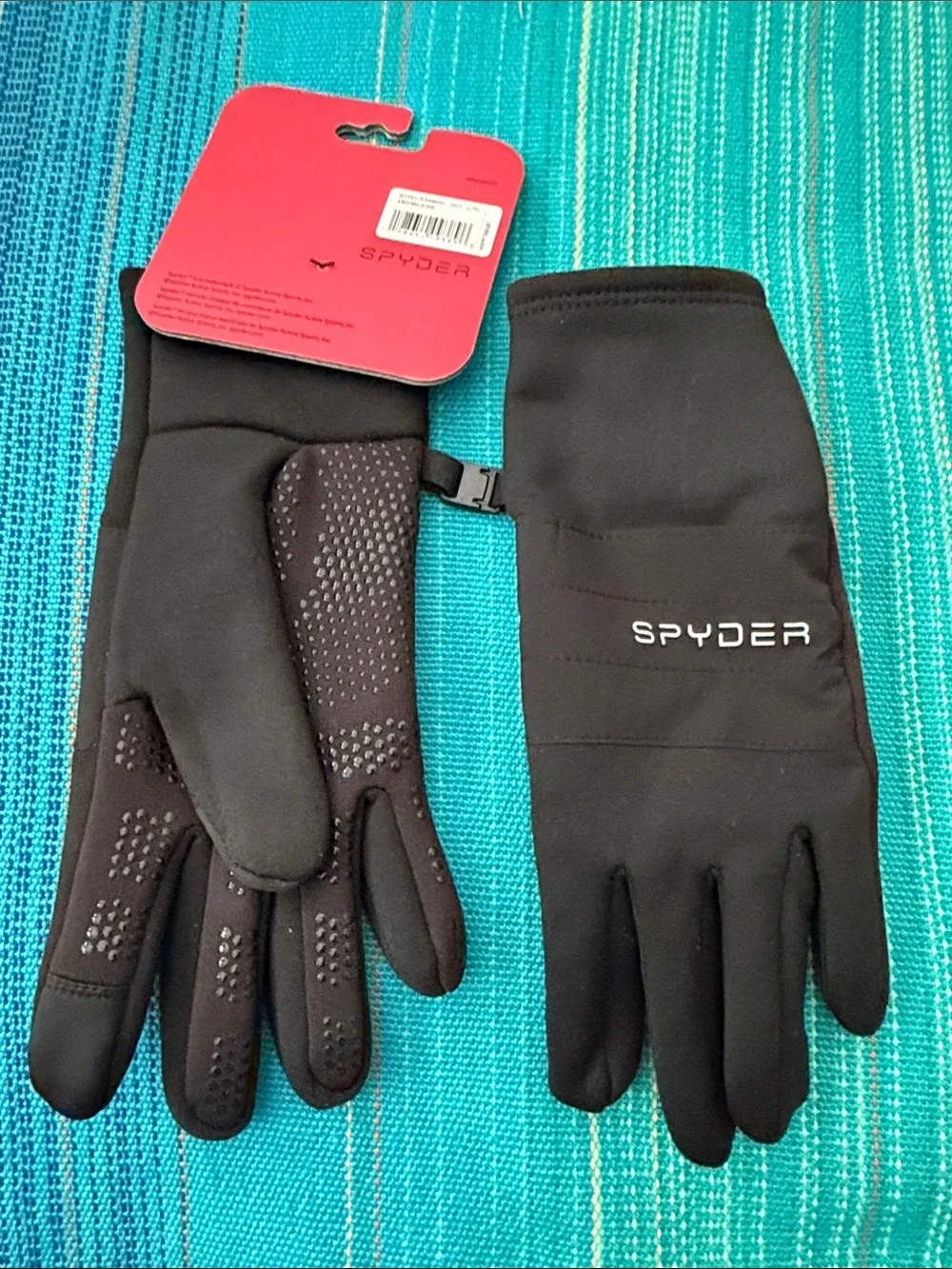 Spyder Black Men's/Women's Grip Tech Gloves